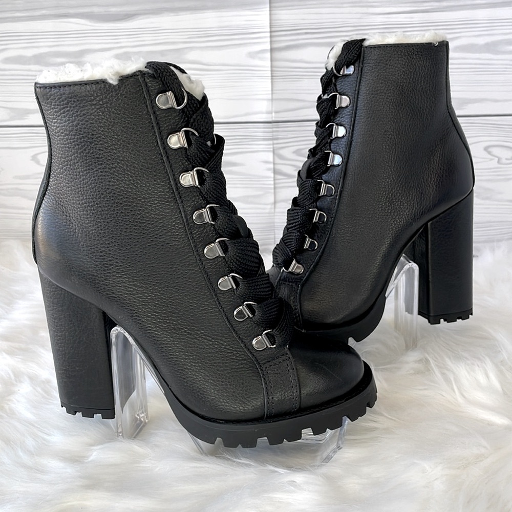 SCHUTZ “Zhara” Faux Fur‎ Lined Bootie NWOT